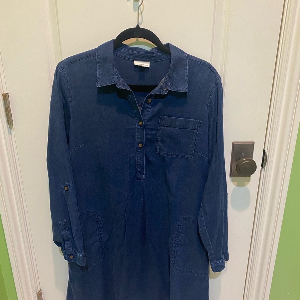 J. Jill Long Sleeve Denim Dress